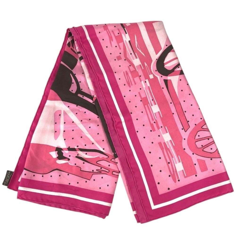 HERMES Authentic Pink Silk Scarf - Picture 4 of 13